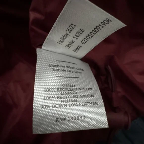 Marine Layer Banks Puffer Hoodie  sea Jacket Navy blue sz XL full zip pockets - Picture 8 of 12